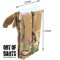 Worker Dual Talon Magazine Holster (Multiple Colors) -Out Of Darts OUTOFDARTS WORKER 3W GB 007 HOLSTER TALON MAG CAMO 3 2 LEFT