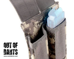 Worker Dual Talon Magazine Holster (Multiple Colors) -Out Of Darts OUTOFDARTS WORKER 3W GB 008 HOLSTER TALON MAG DIGI CAMO 2 LEFT