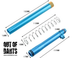 Worker Short Dart Tube Kit For Delta Trooper CLOSEOUT 8 Worker Short Dart Tube Kit For Delta Trooper CLOSEOUT -Out Of Darts OUTOFDARTS WORKER W0391 MISC TUBE KIT DELTA TROOPER 4 LEFT