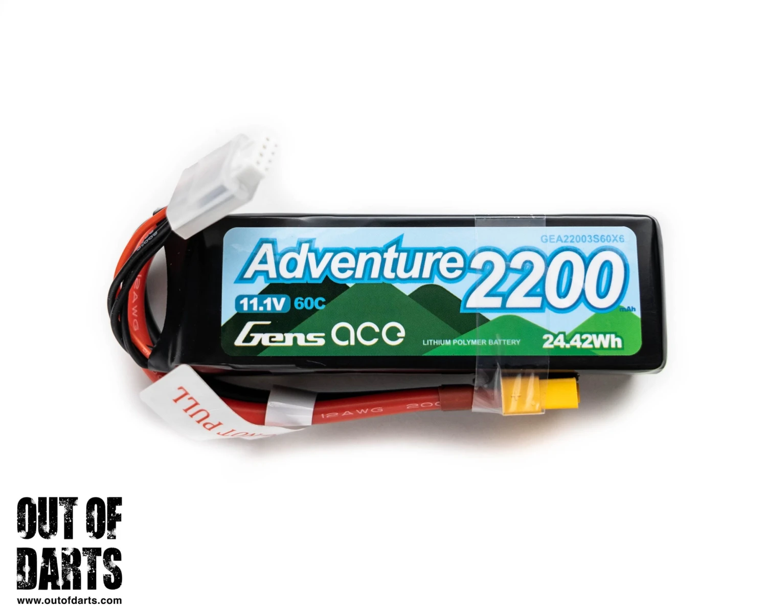 Gens Ace 2200mAh 3S 60C LiPo (XT60) 1 Gens Ace 2200mAh 3S 60C LiPo (XT60)