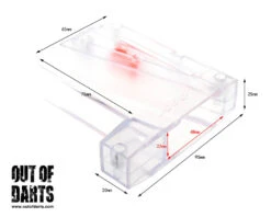 Worker Angled Talon Adapter (For Flywheel Blasters) 11 Worker Angled Talon Adapter (For Flywheel Blasters) -Out Of Darts OUTOFDARTS W0507 MAG ADAPTER TALON ANGLED SLANTED TRANSPARENT 7