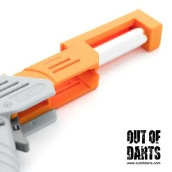 Luchathor Yolo Magwell Mod Kit For The Dart Zone Solo -Out Of Darts Out of Darts 3D Printed Parts Luchathor Yolo Magwell Mod Kit For Dart Zone Solo installed breech open detail
