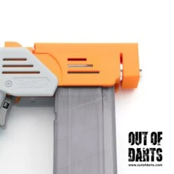 Luchathor Yolo Magwell Mod Kit For The Dart Zone Solo -Out Of Darts Out of Darts 3D Printed Parts Luchathor Yolo Magwell Mod Kit For Dart Zone Solo installed with mag inserted