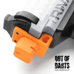 Nerf Rival Artemis Stock (V2.0!) Attachment With Sling Points [Radiosilence187] -Out Of Darts Out of Darts 3D Printed Parts RadioSilence187 Artemis Stock Attachment Sling Point v2.0 on blaster detail