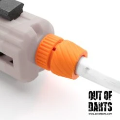 RedCowl Nexus Pro Barrel Collet -Out Of Darts Out of Darts 3D Printed Parts RedCowl Nexus Pro Barrel Collet installed detail