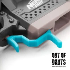 Stryfe X Dual Mag Release -Out Of Darts Out of Darts 3D Printed Parts Stryfe X Dual Mag Release installed in blaster detail