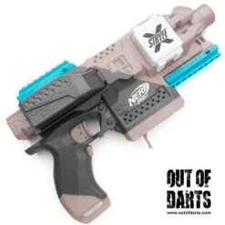 Stryfe X Picatinny Rail Adapter Set -Out Of Darts Out of Darts 3D Printed Parts Stryfe X Picatinny Rail Adapter Set installed on blaster