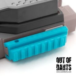Stryfe X Picatinny Rail Adapter Set -Out Of Darts Out of Darts 3D Printed Parts Stryfe X Picatinny Rail Adapter Set installed on blaster detail top rear