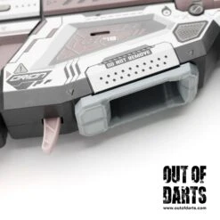 RedCowl Pro Longshot Flared Magwell Adapter 9 RedCowl Pro Longshot Flared Magwell Adapter -Out Of Darts Out of Darts 3D Printed Parts X Shot Skins Pro Longshot Flared Magwell Adapter By RedCowl installed detail