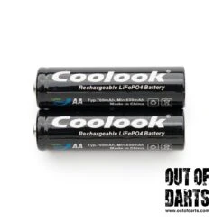 Coolook 700mAh LFP 14500 Battery 2-pack (AA-sized Rechargeable)