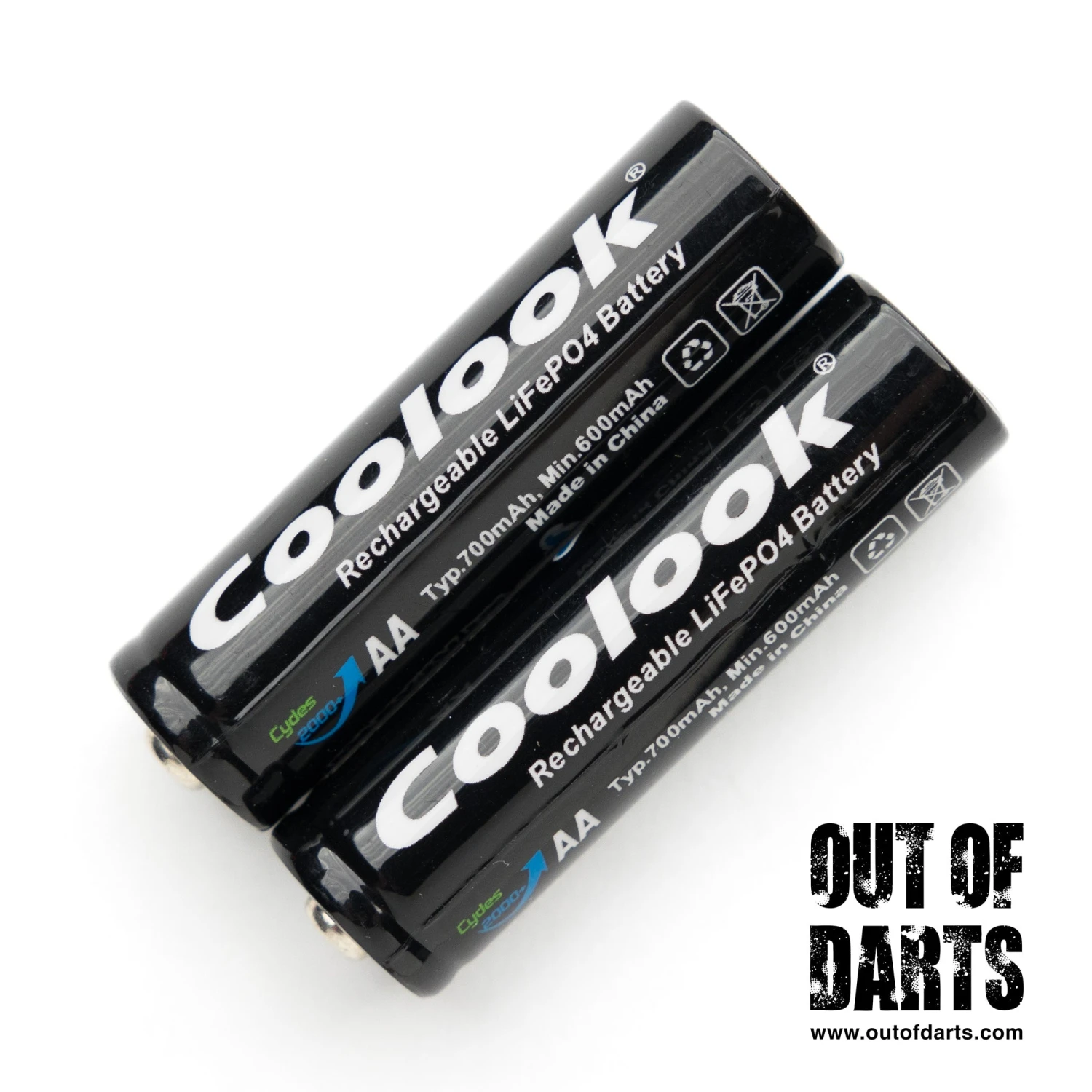 Coolook 700mAh LFP 14500 Battery 2-pack (AA-sized Rechargeable) 3 Coolook 700mAh LFP 14500 Battery 2-pack (AA-sized Rechargeable) - Image 3