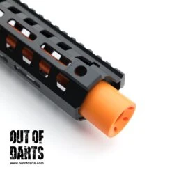 Zius BK1s Automatic Electric Blaster (AEB) 13 Zius BK1s Automatic Electric Blaster (AEB) -Out Of Darts Out of Darts Blasters AEB Zius BK1s Automatic Electronic Blaster AEB Transparent Orange orange muzzle tip