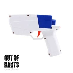 Worker Hurricane Blaster (Semi-Auto, 3 Color Options) -Out Of Darts Out of Darts Blasters Shells Worker Hurricane Blaster White Blue