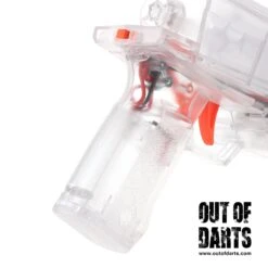 Worker Hurricane Blaster (Semi-Auto, 3 Color Options) -Out Of Darts Out of Darts Blasters Shells Worker Hurricane Blaster grip detail