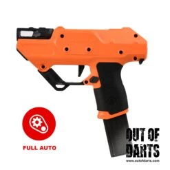 Worker Nightingale Blaster FULL-AUTO 24 Worker Nightingale Blaster FULL-AUTO -Out Of Darts Out of Darts Blasters Shells Worker Nightingale Full Auto Blaster Orange Black