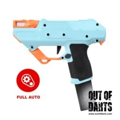 Worker Nightingale Blaster FULL-AUTO 25 Worker Nightingale Blaster FULL-AUTO -Out Of Darts Out of Darts Blasters Shells Worker Nightingale Full Auto Blaster Teal Orange