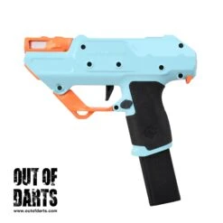 Worker Nightingale Blaster SEMI-AUTO 22 Worker Nightingale Blaster SEMI-AUTO -Out Of Darts Out of Darts Blasters Shells Worker Nightingale Semi Auto Blaster Teal Orange