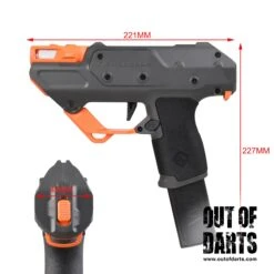 Worker Nightingale Blaster SEMI-AUTO 15 Worker Nightingale Blaster SEMI-AUTO -Out Of Darts Out of Darts Blasters Shells Worker Nightingale Semi Auto Blaster dimensions