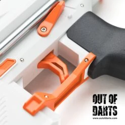 XYL KM9 Unicorn Blaster 14 XYL KM9 Unicorn Blaster -Out Of Darts Out of Darts Blasters Shells XYL KM9 Unicorn Blaster trigger detail