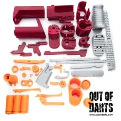 Sillybutts Breacher 3D Parts + Hardware Kit BETA 20 Sillybutts Breacher 3D Parts + Hardware Kit BETA -Out Of Darts Out of Darts Blasters Springer Sillybutts Breacher Shell Fed Shotgun Blaster 3D Parts Hardware Kit 3D parts knolled