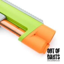 Sillybutts Breacher 3D Parts + Hardware Kit BETA 27 Sillybutts Breacher 3D Parts + Hardware Kit BETA -Out Of Darts Out of Darts Blasters Springer Sillybutts Breacher Shell Fed Shotgun Blaster assembled front