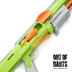 Sillybutts Breacher 3D Parts + Hardware Kit BETA 29 Sillybutts Breacher 3D Parts + Hardware Kit BETA -Out Of Darts Out of Darts Blasters Springer Sillybutts Breacher Shell Fed Shotgun Blaster assembled open breech