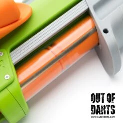 Sillybutts Breacher 3D Parts + Hardware Kit BETA 35 Sillybutts Breacher 3D Parts + Hardware Kit BETA -Out Of Darts Out of Darts Blasters Springer Sillybutts Breacher Shell Fed Shotgun Blaster assembled tube mag detail