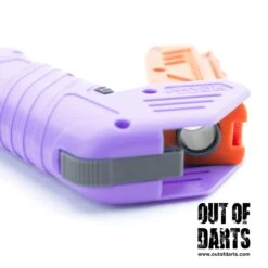 Dart Zone Max Solo Single-Shot Blaster 18 Dart Zone Max Solo Single-Shot Blaster -Out Of Darts Out of Darts Blasters Springers Dart Zone Max Solo Pro Single Shot Blaster Purple break action detail