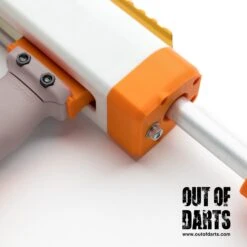 Sillybutts Excalibur 3D Parts + Hardware Kit -Out Of Darts Out of Darts Blasters Springers Sillybutts Excalibur assembled front detail 1