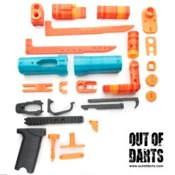 Sillybutts Foxbat 3D Parts + Hardware Kit -Out Of Darts Out of Darts Blasters Springers Sillybutts Foxbat 3D Parts Hardware Kit 3D parts knolled