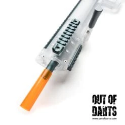 Worker Harrier Clear Edition Blaster 25 Worker Harrier Clear Edition Blaster -Out Of Darts Out of Darts Blasters Springers Worker Harrier Clear Transparent Edition Titanium blaster front