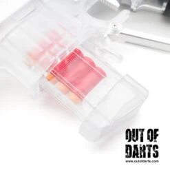 Worker Harrier Clear Edition Blaster 24 Worker Harrier Clear Edition Blaster -Out Of Darts Out of Darts Blasters Springers Worker Harrier Clear Transparent Edition clear eagle talon installed in blaster detail