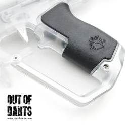 Worker Harrier Clear Edition Blaster 21 Worker Harrier Clear Edition Blaster -Out Of Darts Out of Darts Blasters Springers Worker Harrier Clear Transparent Edition grip detail