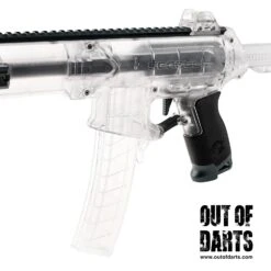 Worker Seagull Clear Edition CQB Blaster 17 Worker Seagull Clear Edition CQB Blaster -Out Of Darts Out of Darts Blasters Springers Worker Seagull Clear Edition CQB Blaster titanium magwell detail