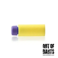 Worker HE Lightweight Short Darts 200-pack (0.9g) 18 Worker HE Lightweight Short Darts 200-pack (0.9g) -Out Of Darts Out of Darts Darts Ammo Worker HE Short Darts 200 pack Lightweight 0.9 Gram Yellow Purple