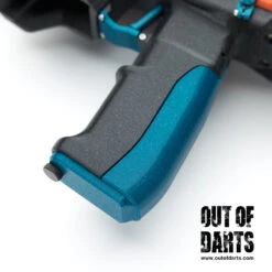 Eli Wu Momentum Dual-stage Brushless Blaster 16 Eli Wu Momentum Dual-stage Brushless Blaster -Out Of Darts Out of Darts Eli Wu Momentum Brushless Blaster 2025 Edition backstrap grip battery door detail