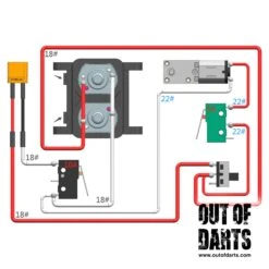 Nightingale Full-Auto Conversion Kit CLOSEOUT 8 Nightingale Full-Auto Conversion Kit CLOSEOUT -Out Of Darts Out of Darts Flywheeler Parts Worker Nightingale Full Auto Conversion Kit wiring diagram