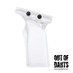 Worker Nerf Angled Foregrip Style #2 9 Worker Nerf Angled Foregrip Style #2 -Out Of Darts Out of Darts Grips Worker Angled Foregrip Transparent Clear