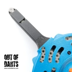 Kptn A Super Drum 70-Round Magazine 3D Parts + Hardware Kit 23 Kptn A Super Drum 70-Round Magazine 3D Parts + Hardware Kit -Out Of Darts Out of Darts Mags Adapters KPA Super Drum 70 Standard Talon Drum Magazine assembled neck rear detail 1