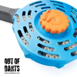 Kptn A Super Drum 70-Round Magazine 3D Parts + Hardware Kit 22 Kptn A Super Drum 70-Round Magazine 3D Parts + Hardware Kit -Out Of Darts Out of Darts Mags Adapters KPA Super Drum 70 Standard Talon Drum Magazine assembled rear detail 1