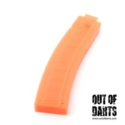 Worker Dragon Claw 15-Round Curved Standard Talon Short Dart Magazine -Out Of Darts Out of Darts Mags Adapters Worker Dragon Claw 15 Round Curved Standard Talon Magazine Transparent Orange detail