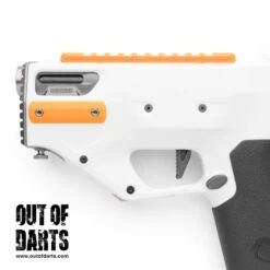 RedCowl Nightingale 2.0 3D-Printed Rail Set 8 RedCowl Nightingale 2.0 3D-Printed Rail Set -Out Of Darts Out of Darts RedCowl Nightingale 2.0 3D Printed Rail Set installed on blaster left