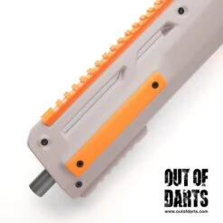 RedCowl Kunlun 3D-Printed Rail Set -Out Of Darts Out of Darts RedCowl Worker Harrier 3D Printed Rail Set installed on blaster rail delete detail