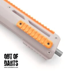 RedCowl Kunlun 3D-Printed Rail Set -Out Of Darts Out of Darts RedCowl Worker Harrier 3D Printed Rail Set installed on blaster side rail detail
