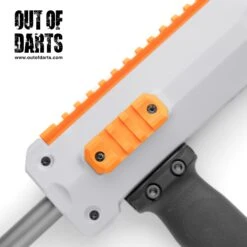 RedCowl Seagull 3D-printed Rail Set 6 RedCowl Seagull 3D-printed Rail Set -Out Of Darts Out of Darts RedCowl Worker Seagull 3D Printed Rail Set installed on blaster