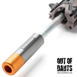 Worker 10-Line Adjustable Aluminum SCAR 23 Worker 10-Line Adjustable Aluminum SCAR -Out Of Darts Out of Darts SCAR BCAR Worker 10 String Adjustable Aluminum SCAR Barrel Grey Orange on blaster