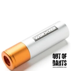 Worker 10-Line Adjustable Aluminum SCAR 25 Worker 10-Line Adjustable Aluminum SCAR -Out Of Darts Out of Darts SCAR BCAR Worker 10 String Adjustable Aluminum SCAR Barrel Silver Orange detail