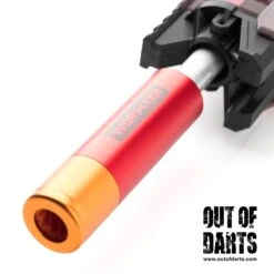 Worker 10-Line Adjustable Aluminum SCAR 27 Worker 10-Line Adjustable Aluminum SCAR -Out Of Darts Out of Darts SCARs BCARs Worker 10 String Adjustable Aluminum SCAR Barrel Red Orange on blaster