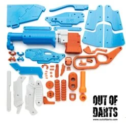 Sillybutts SLAB 3D Parts + Hardware Kit 12 Sillybutts SLAB 3D Parts + Hardware Kit -Out Of Darts Out of Darts Sillybutts Silly s Lever Action Blaster SLAB 3D Parts Hardware Kit 3D parts knolled