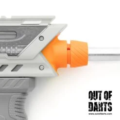 RedCowl Stryker 2.0 Barrel Collet 10 RedCowl Stryker 2.0 Barrel Collet -Out Of Darts Out of Darts Springer Parts RedCowl Dart Zone Max Stryker 2.0 Barrel Collet installed in blaster